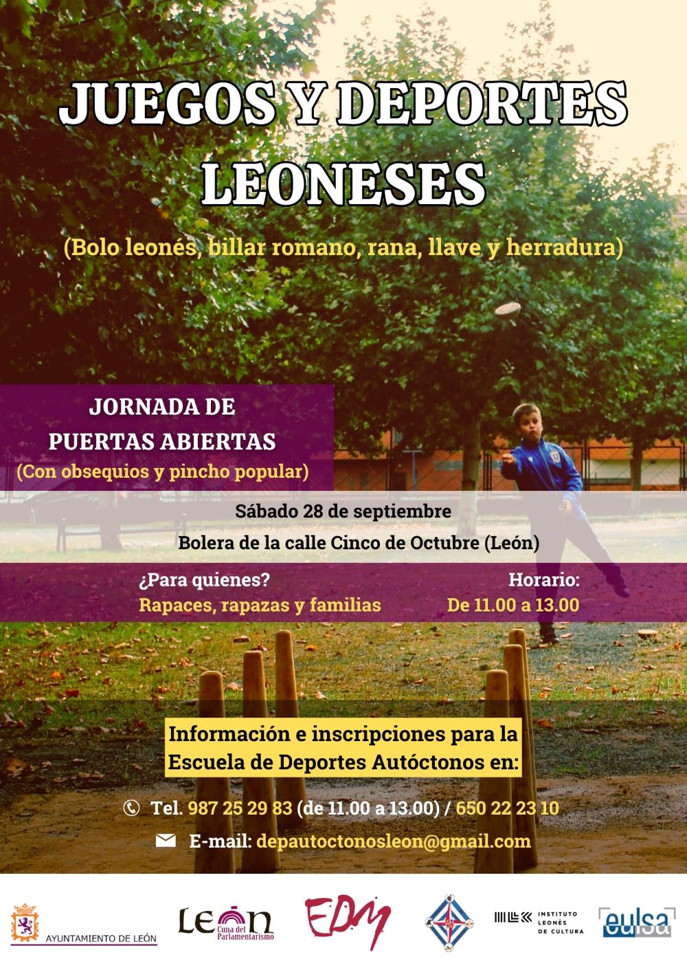 CARTEL JORNADA JUEGOS LEONESES 25.09.2024