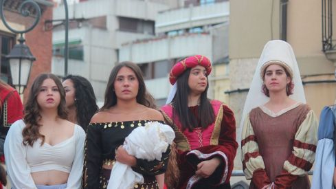 Representación del tributo de las 100 doncellas de León