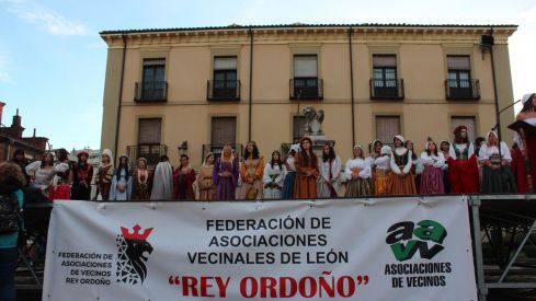 Representación del tributo de las 100 doncellas de León