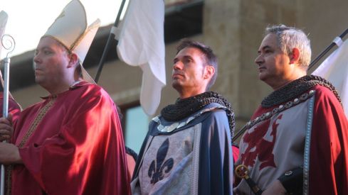 Representación del tributo de las 100 doncellas de León