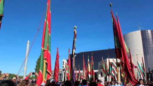 Desfile de Pendones leoneses en las Fiestas de San Froilán de León