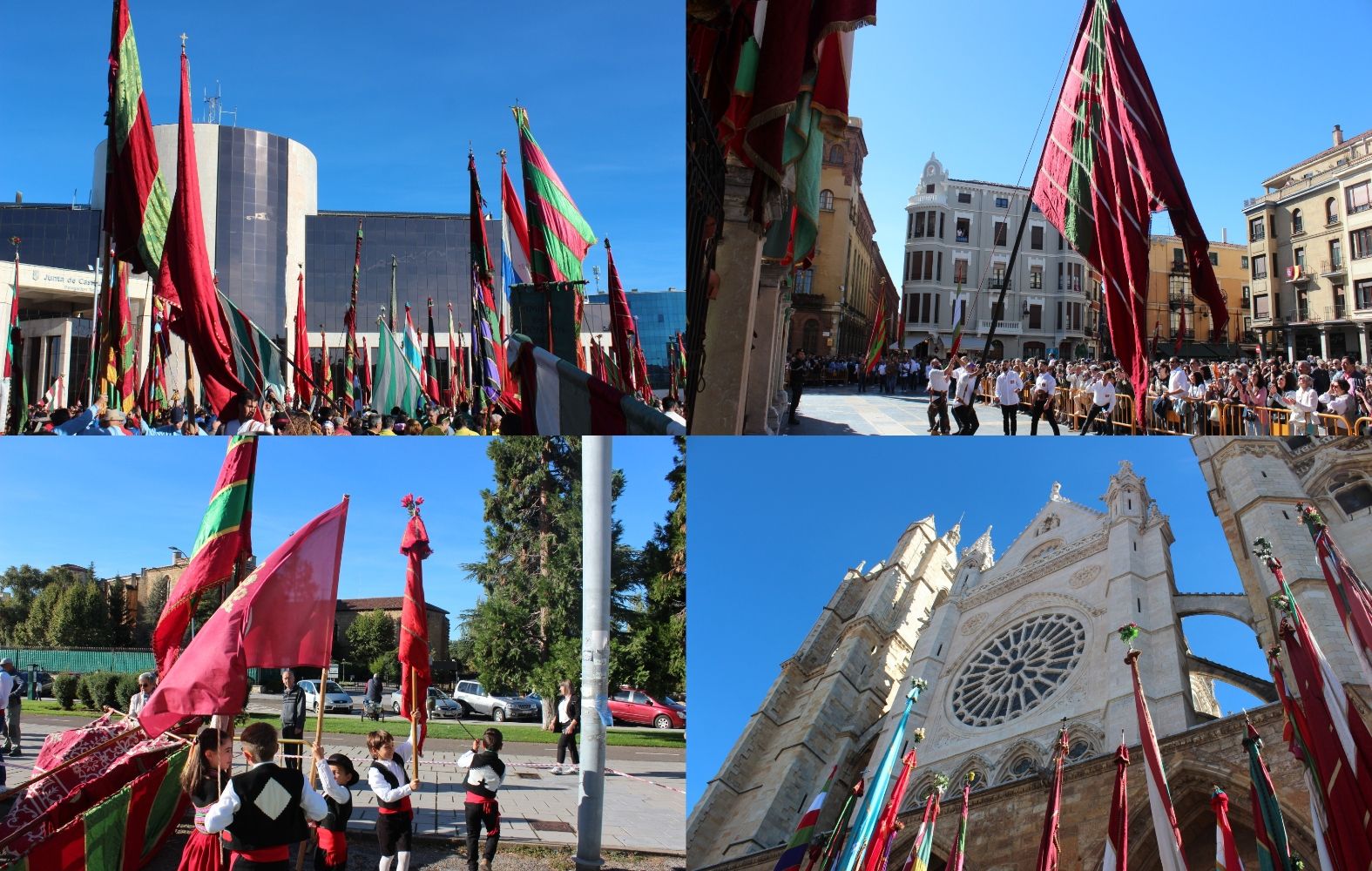 Desfile de Pendones leoneses en las Fiestas de San Froilán de León