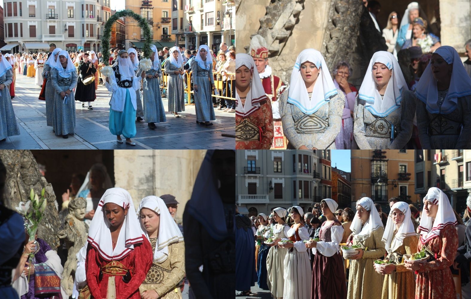 Foro u Oferta de Las Cantaderas en el Claustro de la Catedral de León