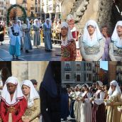 Foro u Oferta de Las Cantaderas en el Claustro de la Catedral de León