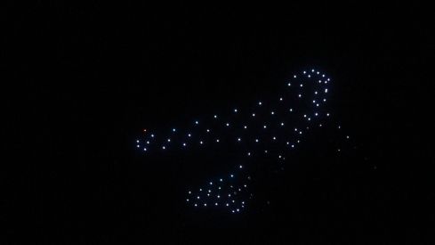 Espectáculo de drones y fuegos artificiales en las fiestas de San Froilán de León