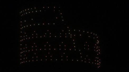 Espectáculo de drones y fuegos artificiales en las fiestas de San Froilán de León