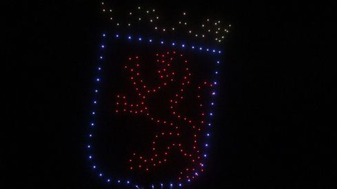 Espectáculo de drones y fuegos artificiales en las fiestas de San Froilán de León