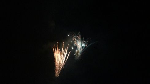 Espectáculo de drones y fuegos artificiales en las fiestas de San Froilán de León