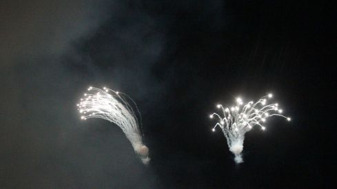 Espectáculo de drones y fuegos artificiales en las fiestas de San Froilán de León