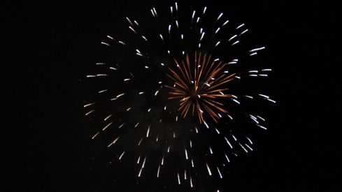 Espectáculo de drones y fuegos artificiales en las fiestas de San Froilán de León