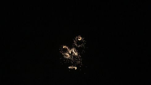 Espectáculo de drones y fuegos artificiales en las fiestas de San Froilán de León