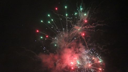 Espectáculo de drones y fuegos artificiales en las fiestas de San Froilán de León