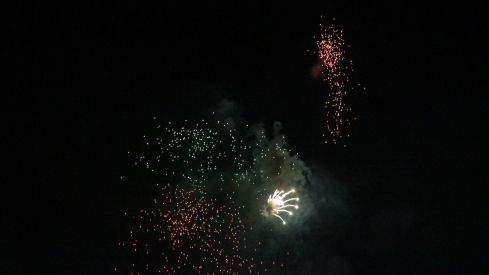 Espectáculo de drones y fuegos artificiales en las fiestas de San Froilán de León