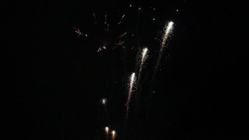 Espectáculo de drones y fuegos artificiales en las fiestas de San Froilán de León