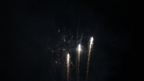 Espectáculo de drones y fuegos artificiales en las fiestas de San Froilán de León