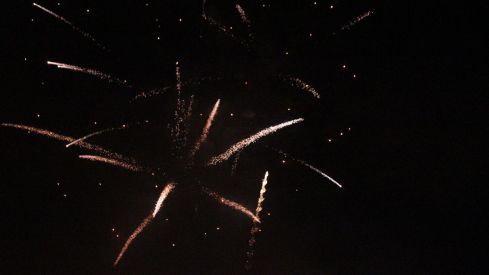 Espectáculo de drones y fuegos artificiales en las fiestas de San Froilán de León