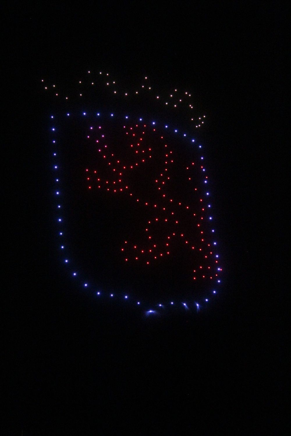 Espectáculo de drones y fuegos artificiales en las fiestas de San Froilán de León