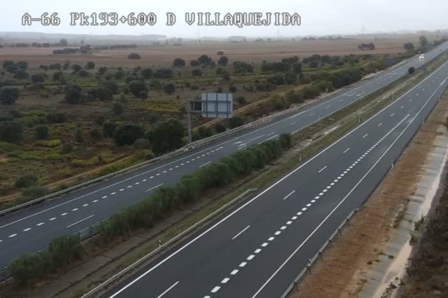 Autovía A-66 León-Benavente, a la altura de Villaquejida (León)