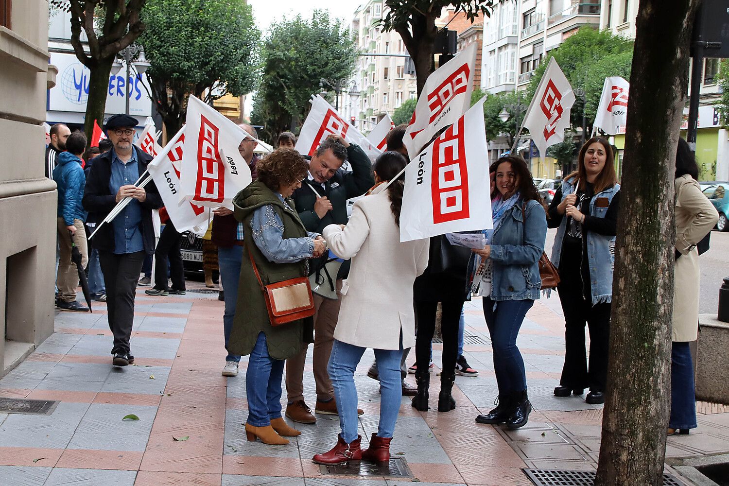 Concentración de CCOO en la Jornada Mundial por el Trabajo Decente​​​​​​​