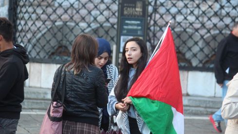 Concentración por el aniversario del conflitco entre Israel y Palestina en Gaza Concentración por el aniversario del conflitco entre Israel y Palestina en Gaza