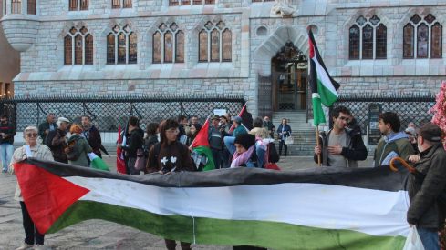 Concentración por el aniversario del conflitco entre Israel y Palestina en Gaza Concentración por el aniversario del conflitco entre Israel y Palestina en Gaza