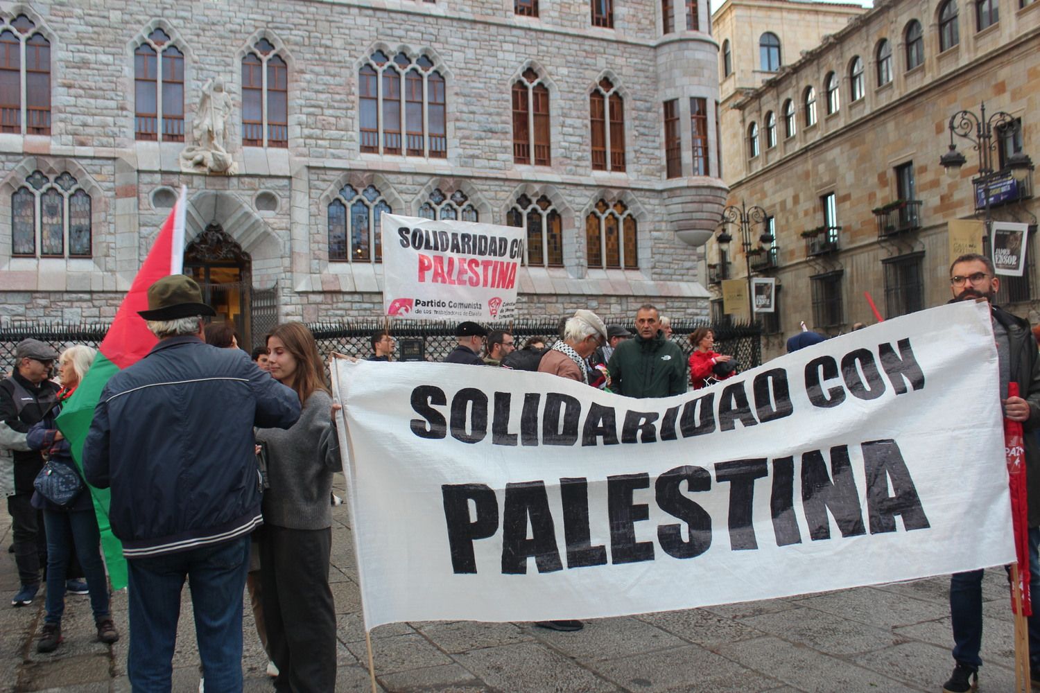 Concentración por el aniversario del conflitco entre Israel y Palestina en Gaza