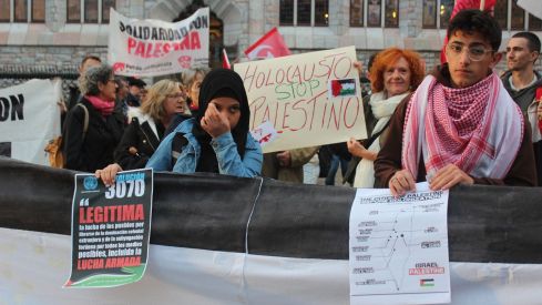 Concentración por el aniversario del conflitco entre Israel y Palestina en Gaza Concentración por el aniversario del conflitco entre Israel y Palestina en Gaza