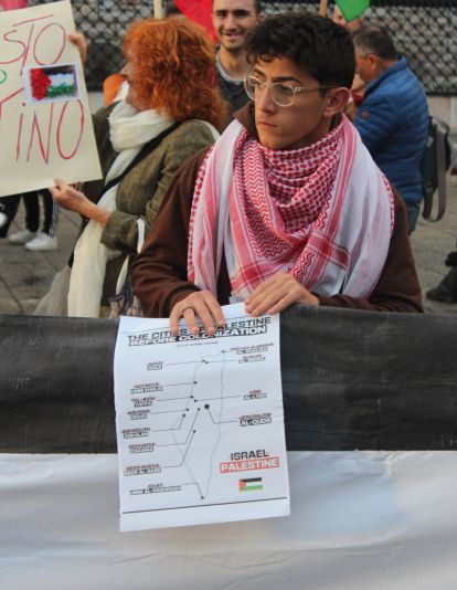 Concentración por el aniversario del conflitco entre Israel y Palestina en Gaza Concentración por el aniversario del conflitco entre Israel y Palestina en Gaza