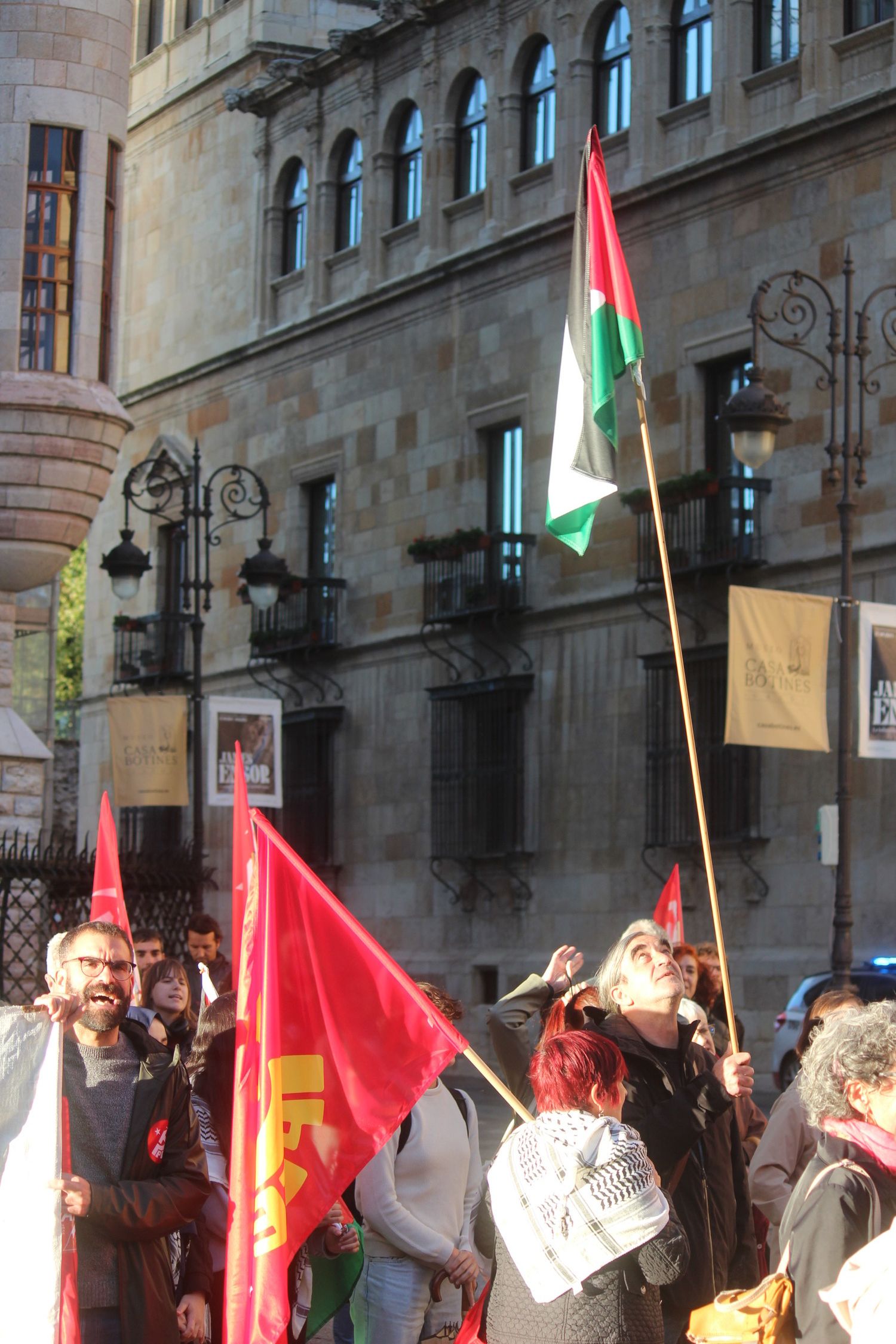 Concentración por el aniversario del conflitco entre Israel y Palestina en Gaza