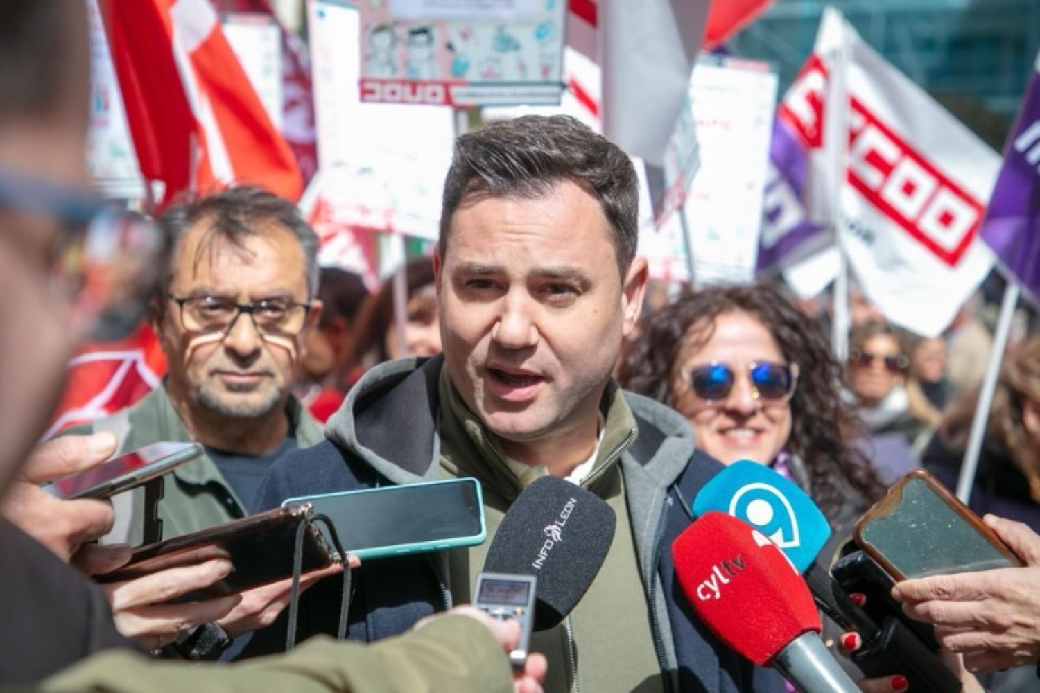  El secretario general del Partido Socialista en León, Javier Alfonso Cendón,