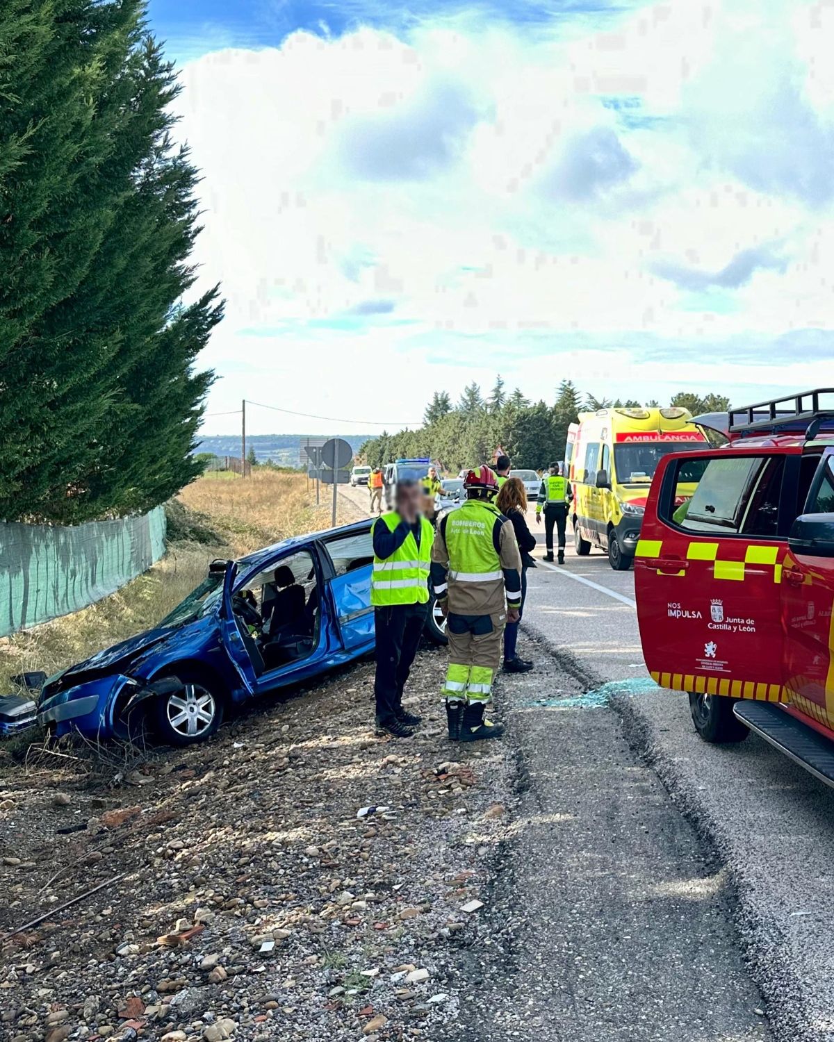 Imagen del accidente | Bomberos de León