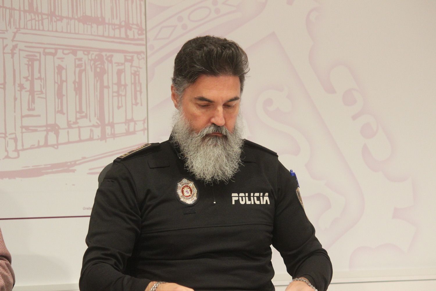 Miguel Ángel Llorente, intendente jefe de la Policía Local de León