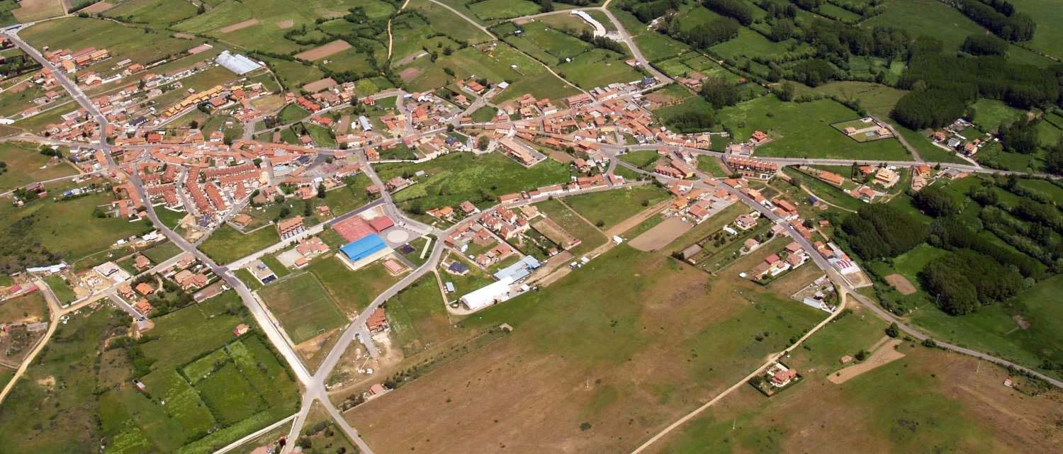 Imagen aérea de la localidad leonesa de Sariegos | Ayuntamiento de Sariegos