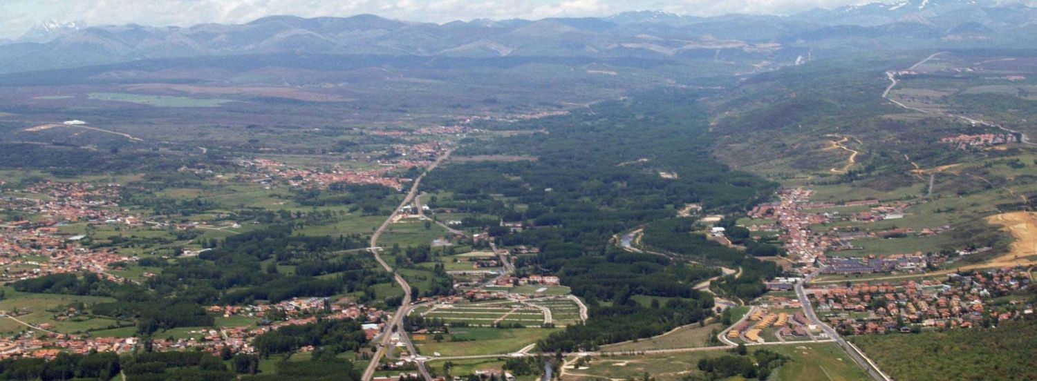 Imagen aérea del municipio de Sariegos | Ayuntamiento de Sariegos