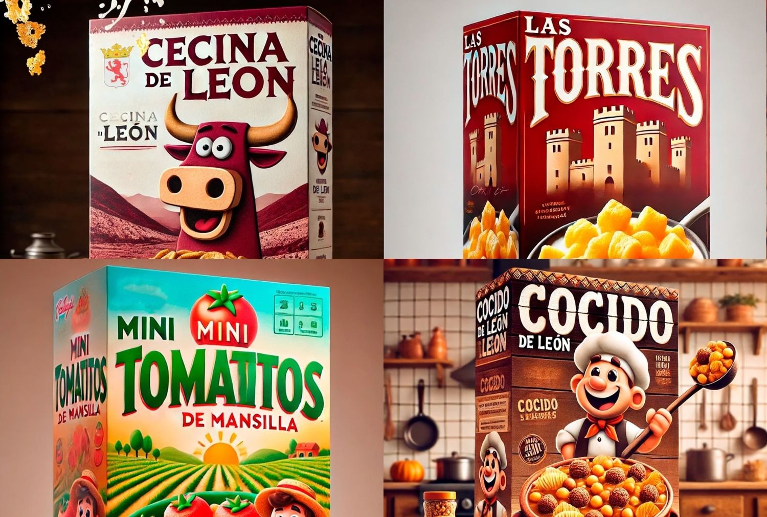 Conexión Tierrina 'lanza' unos cereales ficticios inspirados en productos de León