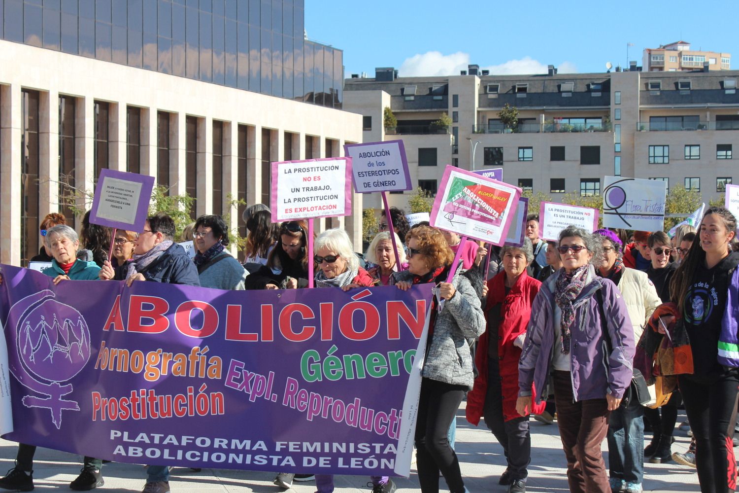 Manifestación "La Fuerza de las Mujeres" en León