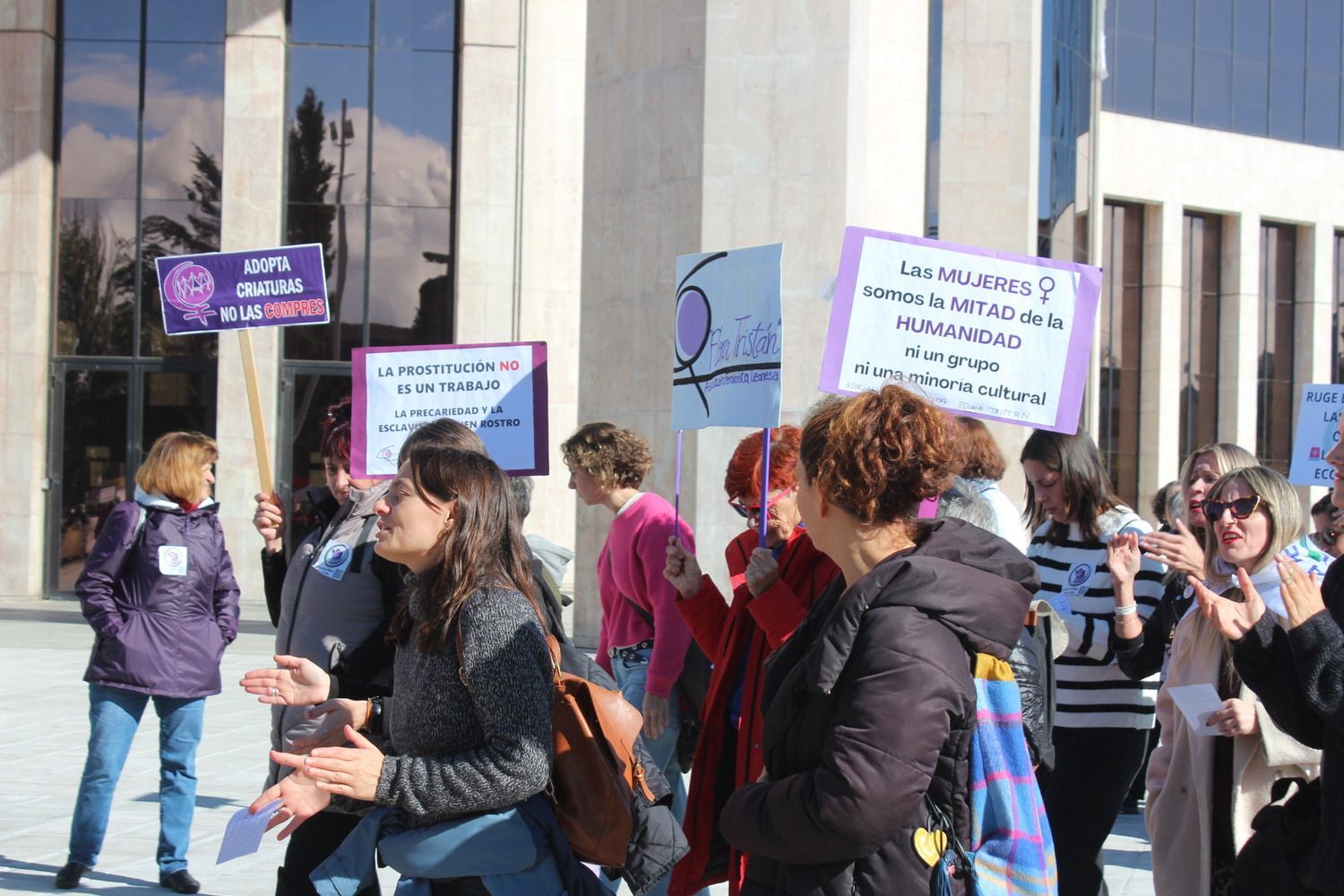 Manifestación "La Fuerza de las Mujeres" en León