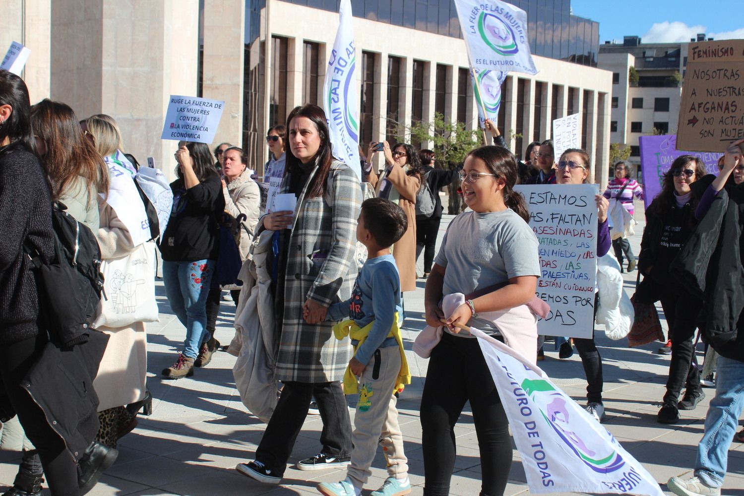 Manifestación "La Fuerza de las Mujeres" en León