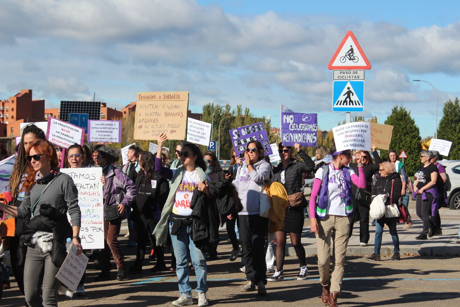 Manifestación "La Fuerza de las Mujeres" en León