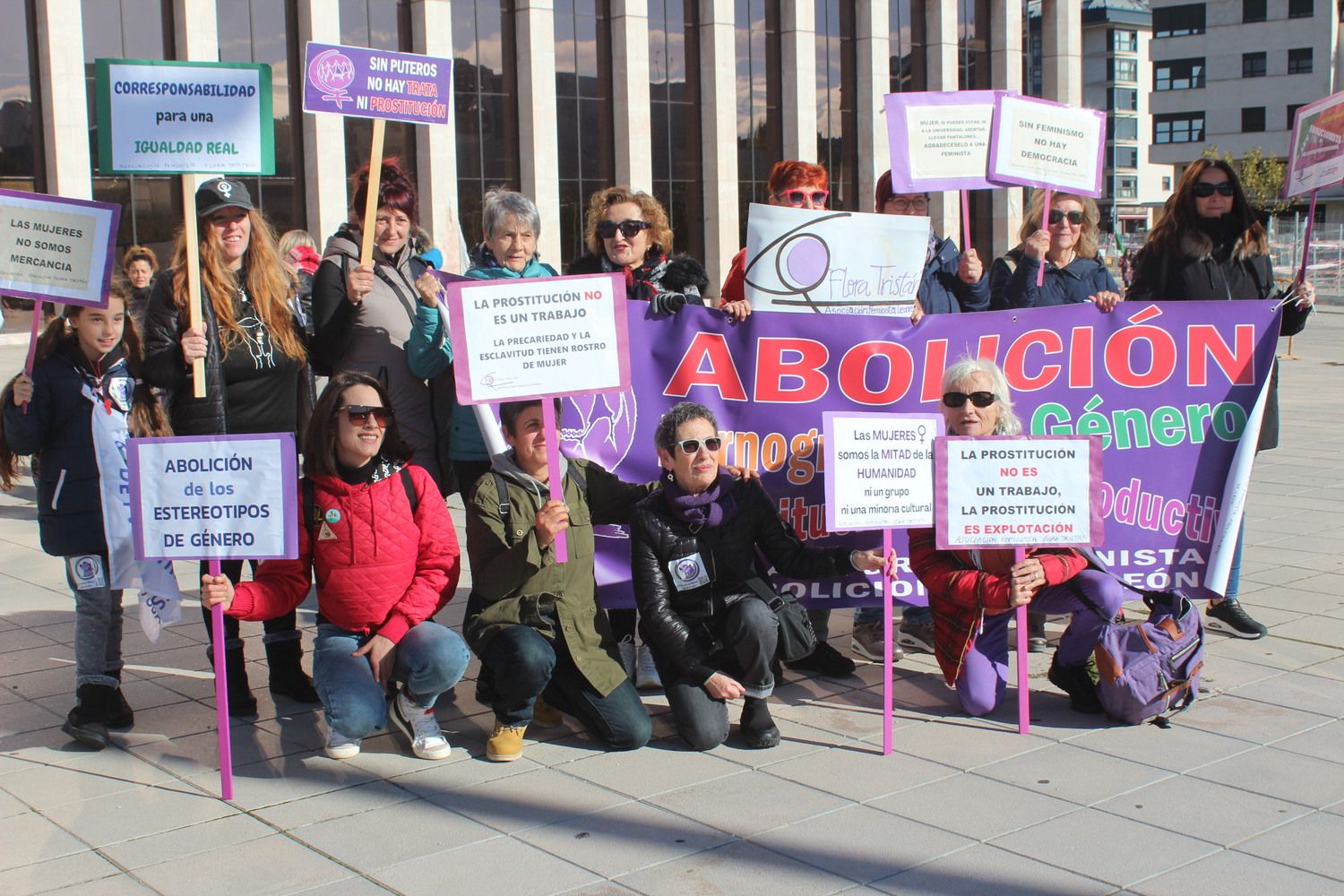 Manifestación "La Fuerza de las Mujeres" en León