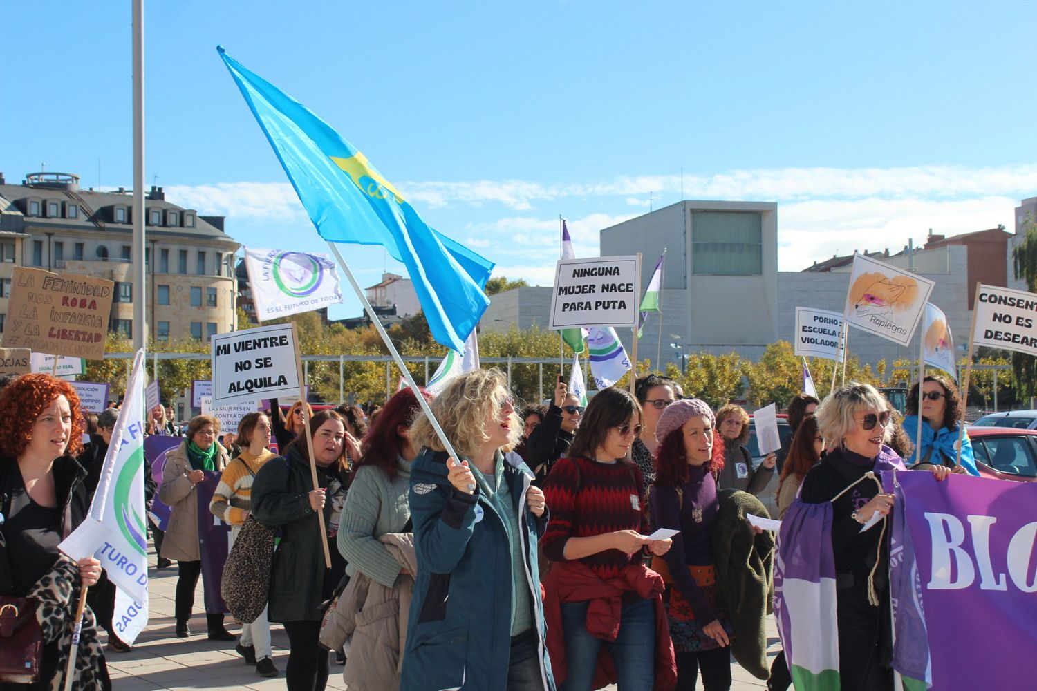 Manifestación "La Fuerza de las Mujeres" en León