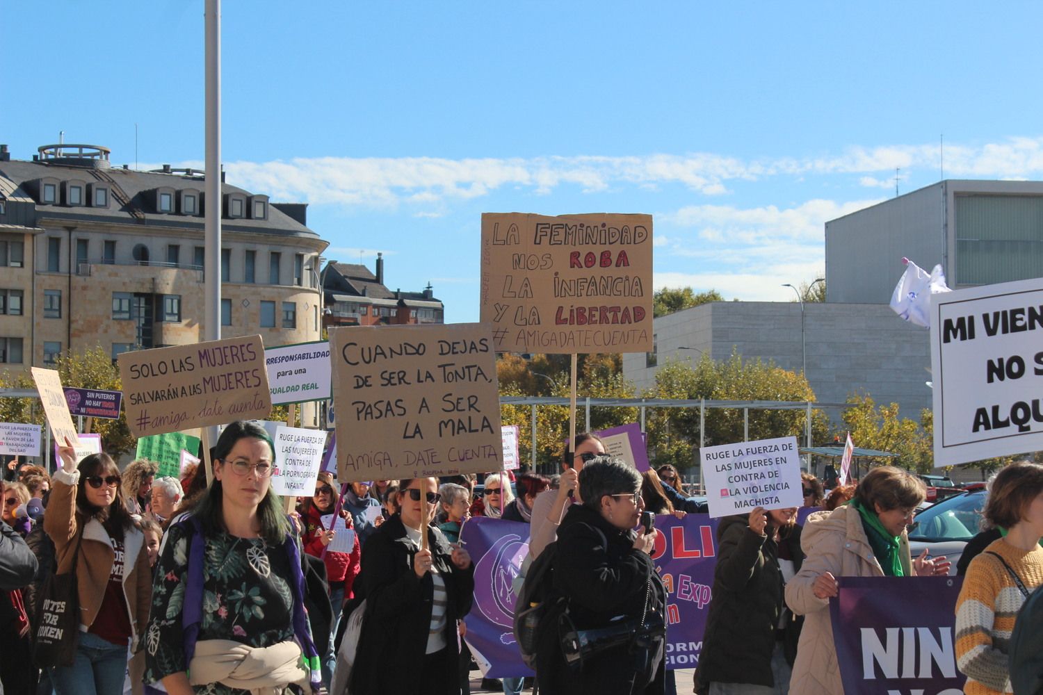 Manifestación "La Fuerza de las Mujeres" en León