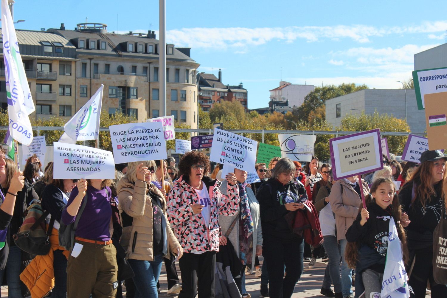 Manifestación "La Fuerza de las Mujeres" en León