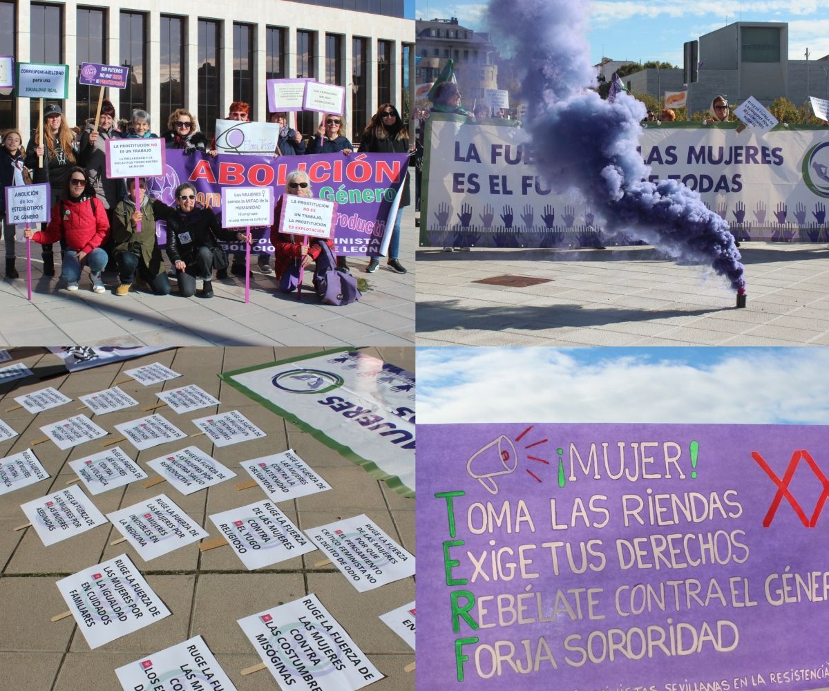 Manifestación  La Fuerza de las Mujeres  en León