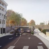 Infografía del proyecto que plantea el Partido Popular para el puente de San Marcos