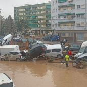 Daños causados por la Dana en Valencia. En la imagen la localidad de Benetússer, facilitada por el leonés Rubén, residente en la zona afectada | ICAL 