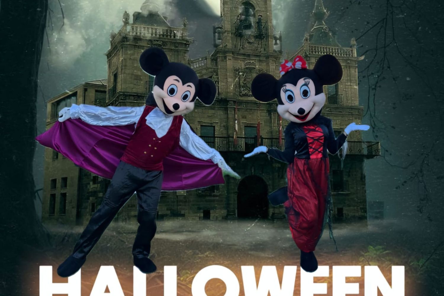 Mickey y Minnie visitan Astorga para celebrar Halloween con los más pequeños