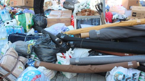Recogida de enseres en León para los afectados por la DANA en Valencia