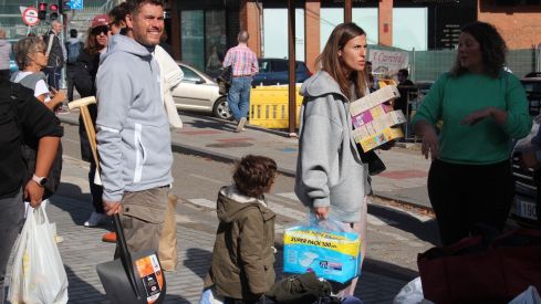 Recogida de enseres en León para los afectados por la DANA en Valencia