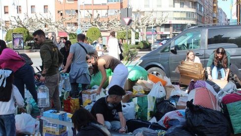 Recogida de enseres en León para los afectados por la DANA en Valencia